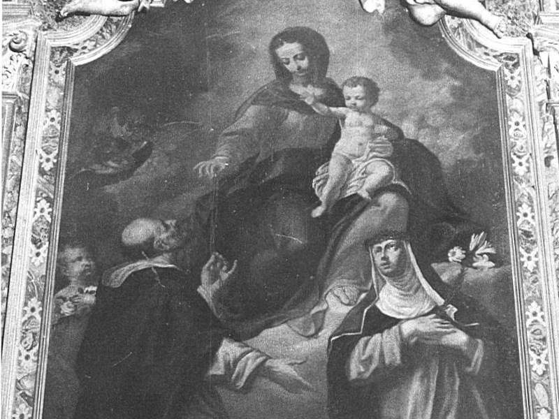 1716-Pietro Antonio Gualdi Lodrini - Madonna del Rosario con San Domenico e Santa Caterina da Siena - Alzano Lombardo (BG)